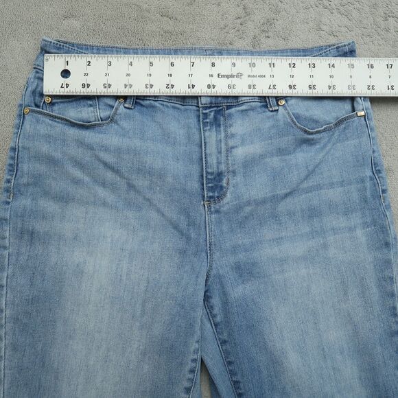 Chico's Jeans Womens Size 1R US-8R Blue Mid-Rise Jegging Denim 28"Inseam Stretch - Picture 15 of 16
